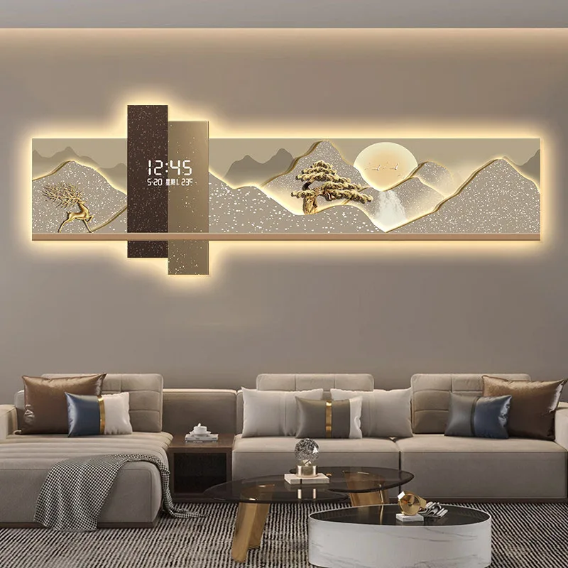 Luxury Living Room Simple Aesthetic Wall Clocks Creative Design Wall Clocks Xenomorph Chinese Style Horloge Ornaments Home Decor