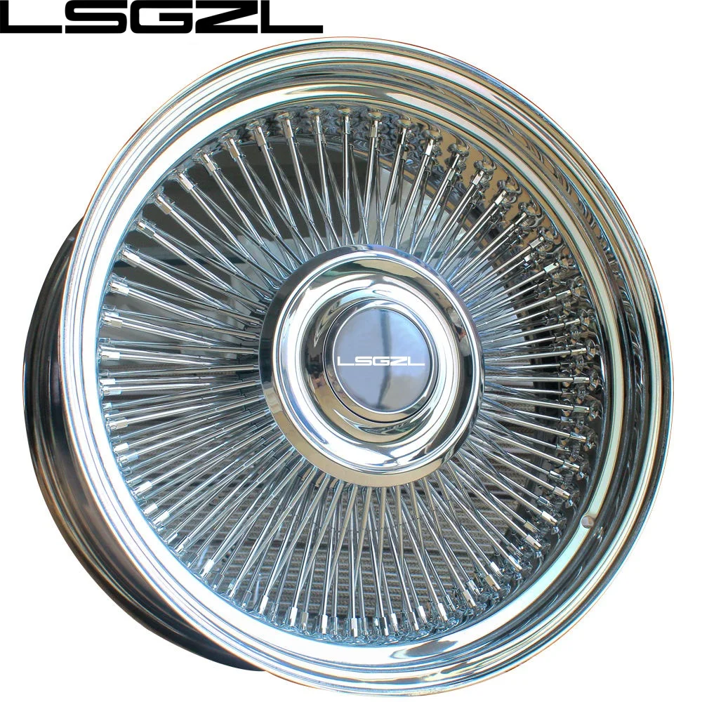 LSGZL Wire Wheel Customized Styles and Colors Multi Spoke Wheels  5x120 5x114.3 5x130 20/21/22/24/26 Inch 8/9/10 Width