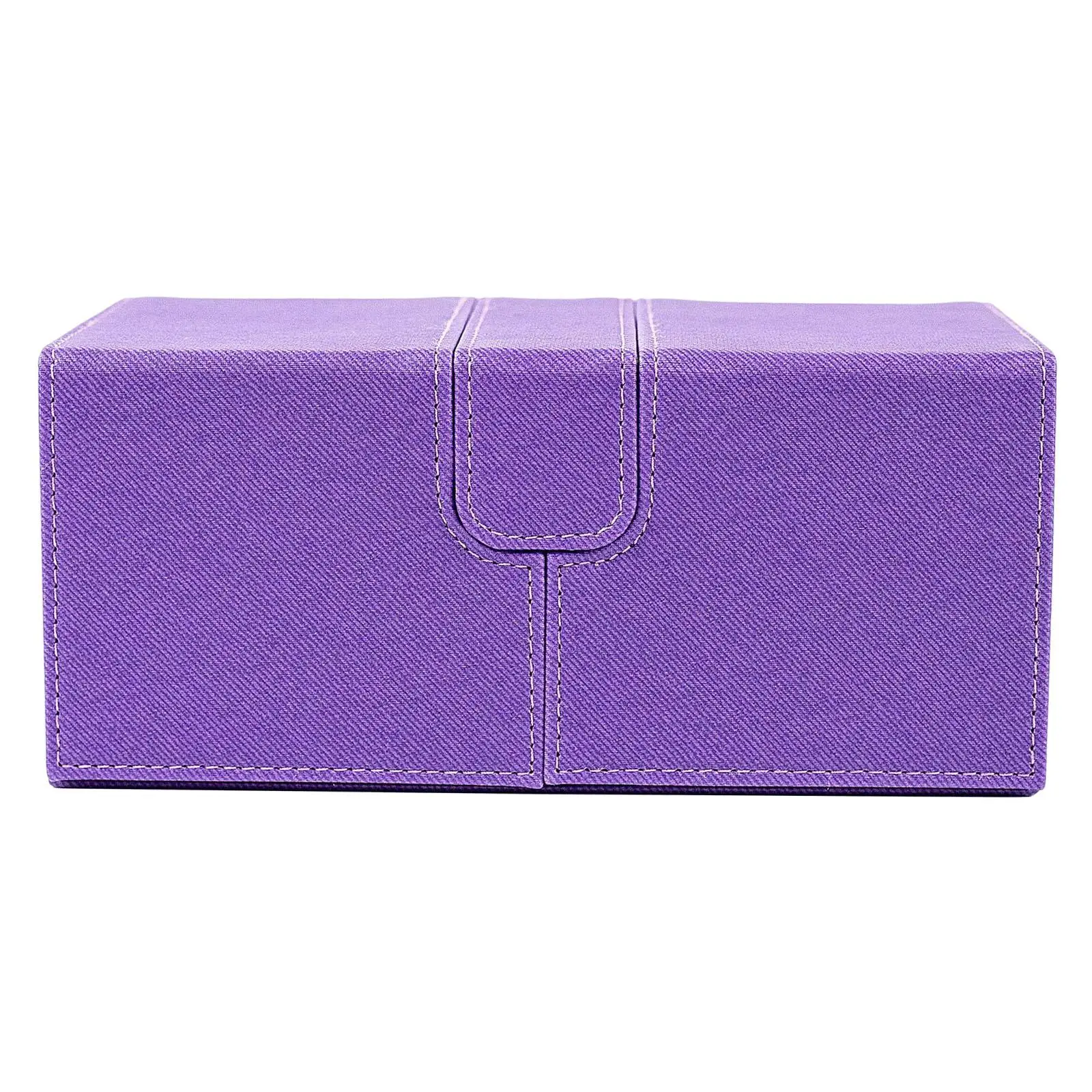 PU Card Storage Box for Handmade Sewing Multifunctional Holds up to 200 Cards 202x115x90mm Multiple Uses