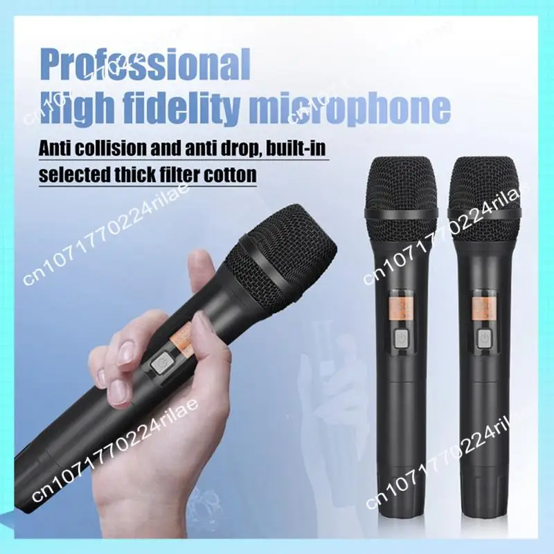 

A17Z Ручная портативная беспроводная микрофонная система Микрофон UHF Двойная антенна дальнего действия для выступлений на сцене караоке Британская вилка