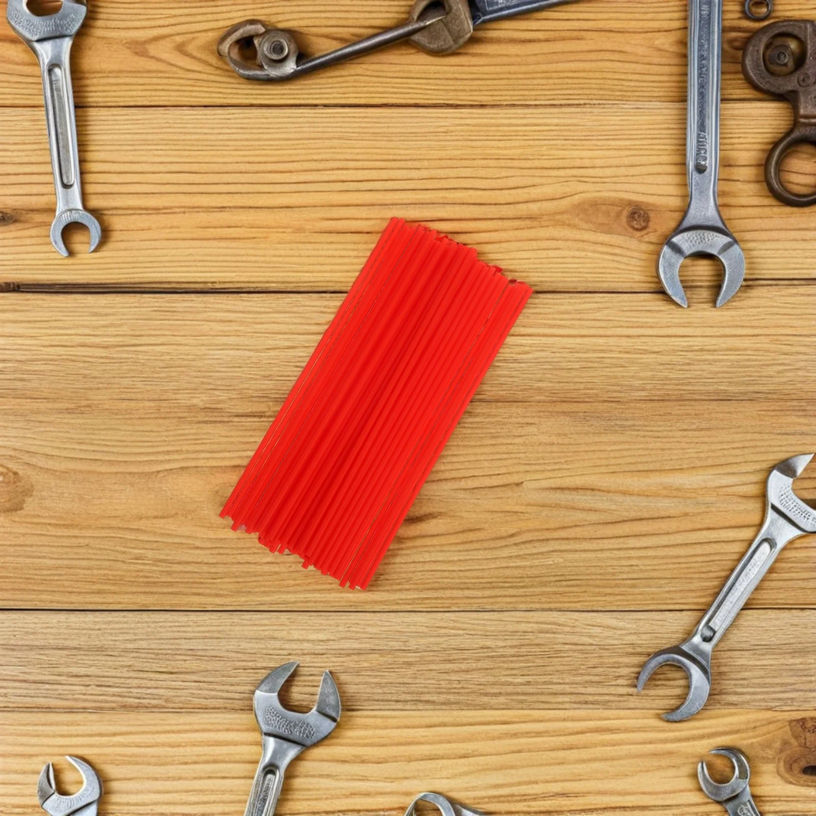 50Pcs Rust Remover Spray Can Tubes Red Extension Nozzle Lubricant Sprayer Tips Acid Alkali Organic Solvent Resistant