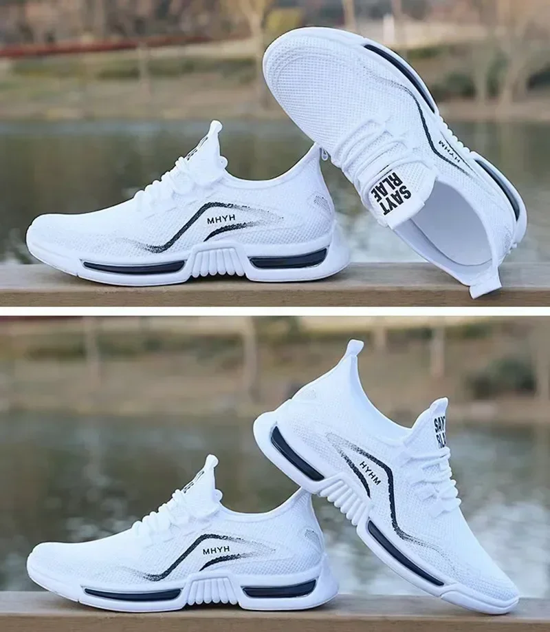 Herrenschuhe zum Hineinschlüpfen, modische Turnschuhe, Sport-Laufschuhe für Herren, atmungsaktiv, für Fitness-Training, Walking, Tennisschuhe, rutschfeste Workout-Flats – Detail 9