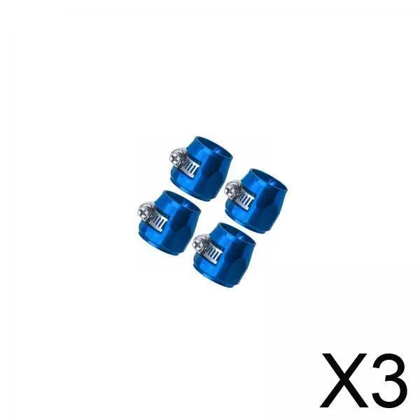 

Auto Hose Pipe Clamps Aluminum Alloy End Cover Clip Screw Band Fitting for Fuel Oil Diesel Air Water Rubber Hose Connectors