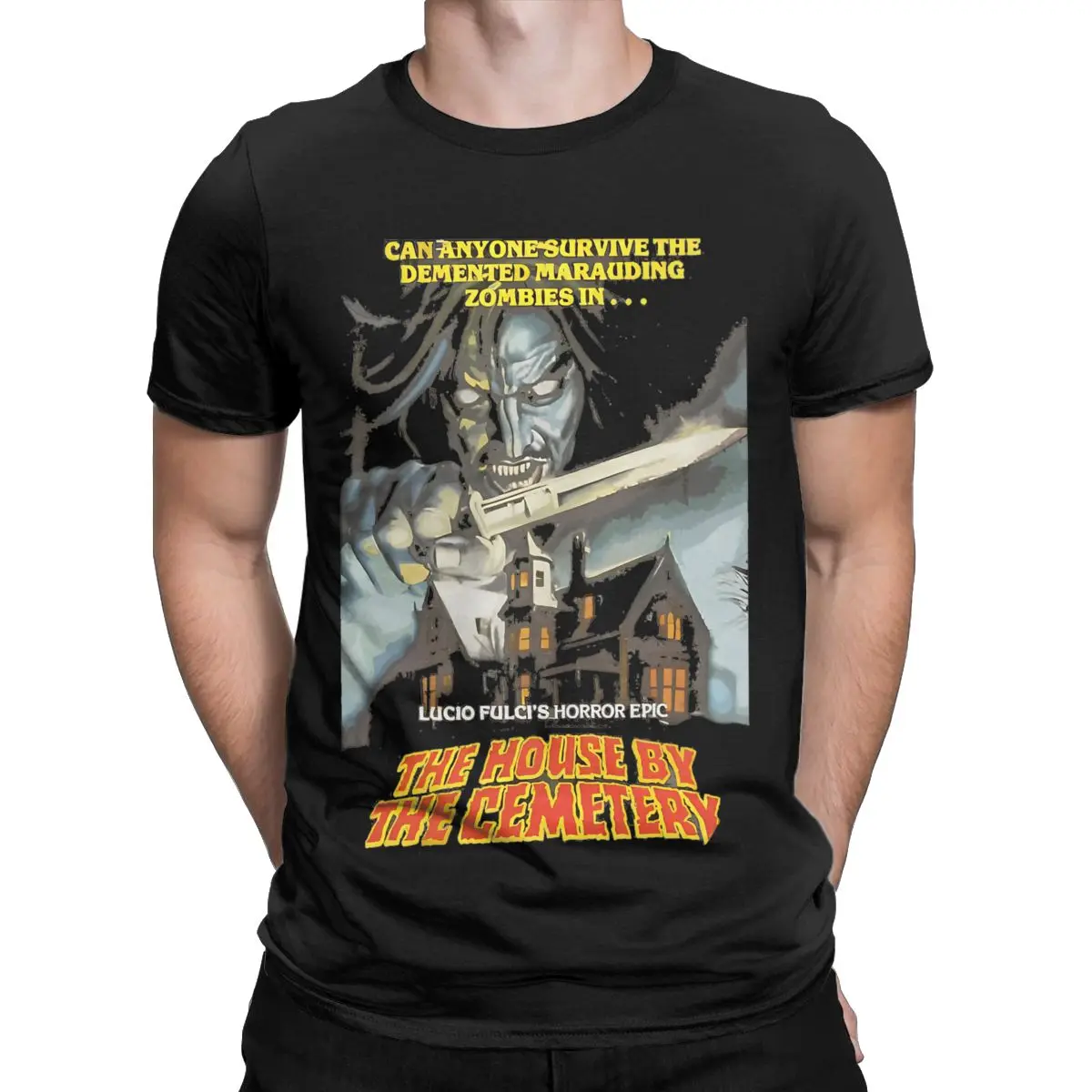 The House By The Cemetery Horror Movie T Shirts Accessories Men Women's 100% Cotton Novelty Tee Shirt Short Sleeve Clothes