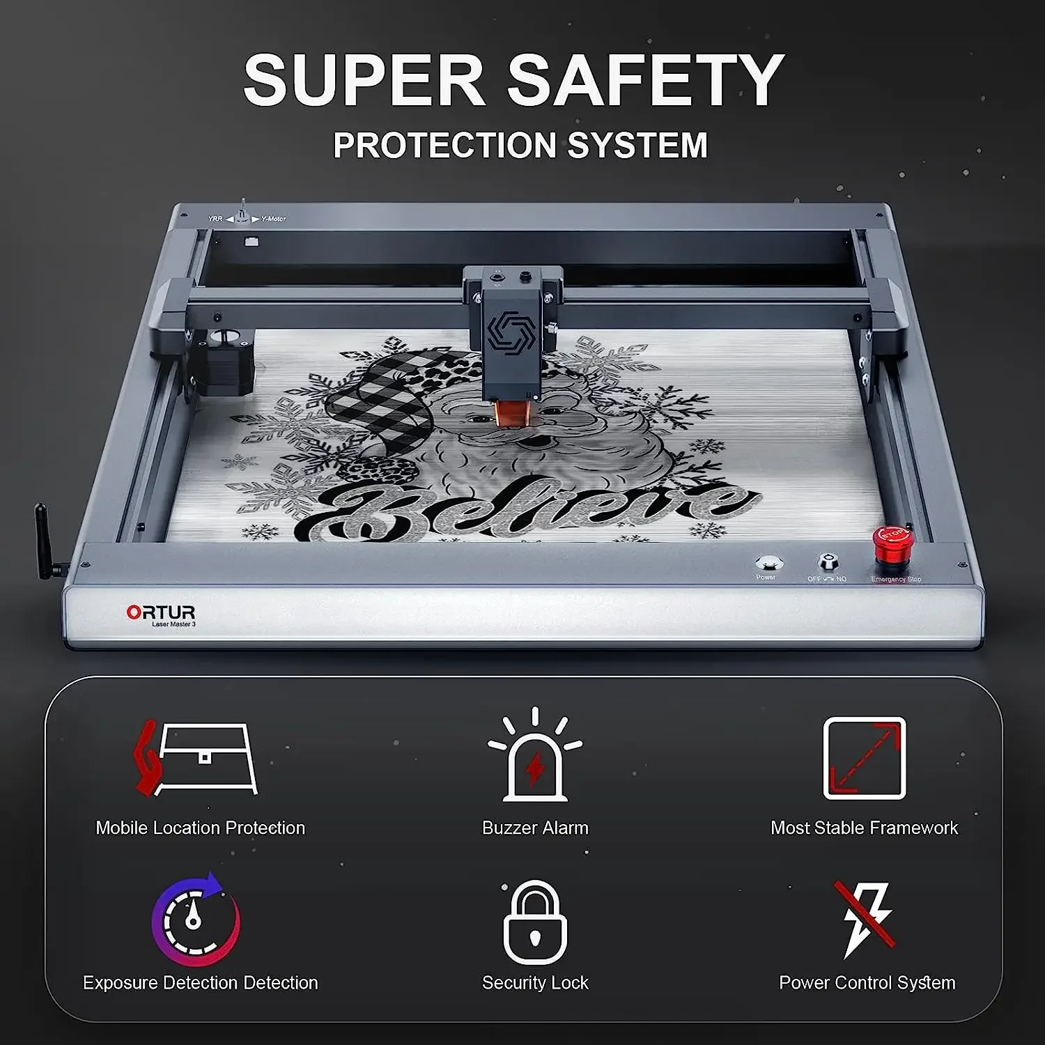 Laser Engraving Machine, Portable Graphic, Text, Logo, Nameplate, Leaf, Multifunctional Small Marking and Cutting Machine