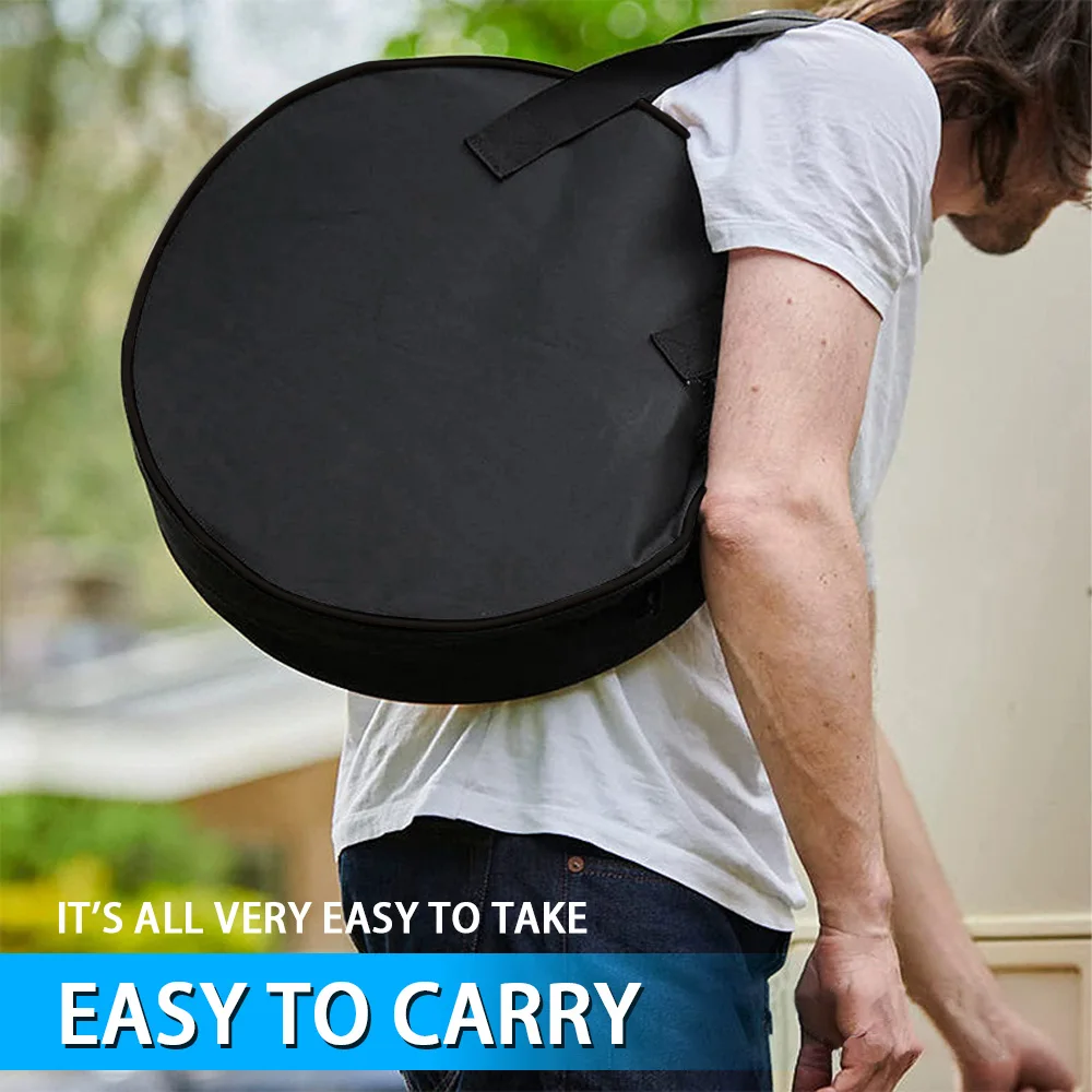 

Car Charge Cable Bag Black Green Oxford Cloth Waterproof Car Charger Round Storage Bags Tool Carry Bag For Electric Vehicle