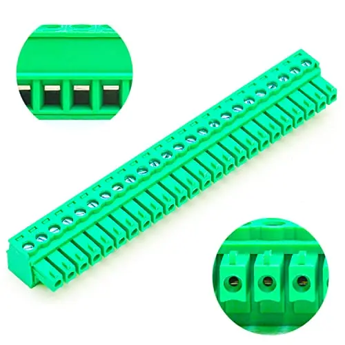 

3.5mm 24 Pin Phoenix Connector PCB Screw Terminal Block Connector (2Pcs 3.5M-24Pin)