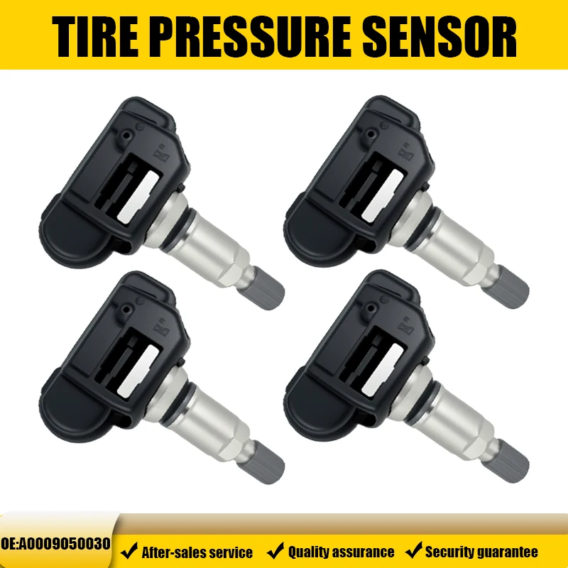 1/4 Stück 433MHZ Reifendrucksensor Passend für Mercedes-Benz C190 C117 C190 C218 W212 X253 X166 R172 Ersatz für A0009050030