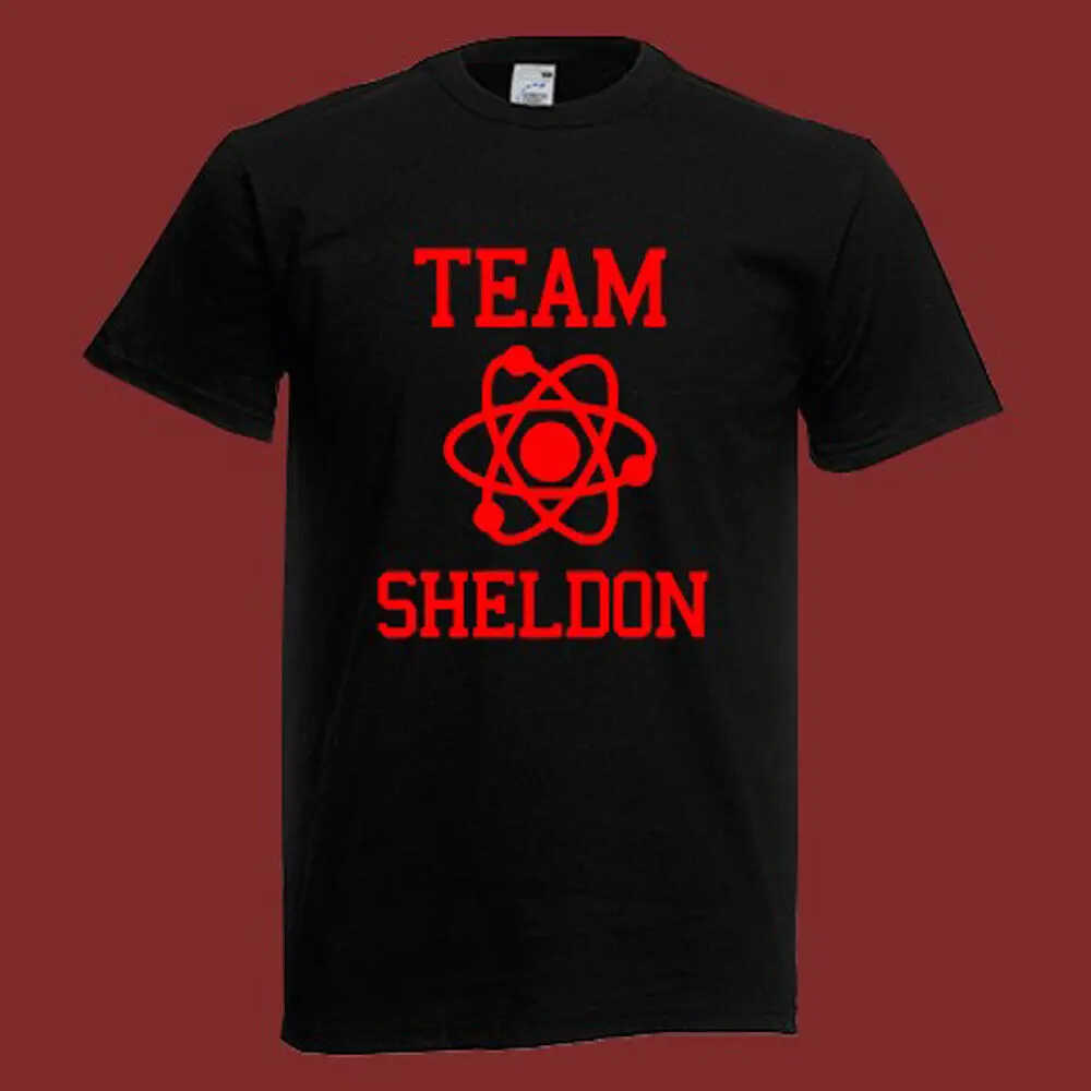 Team Sheldon Bazinga   Tees Cotton Luxury brand vintage oversized