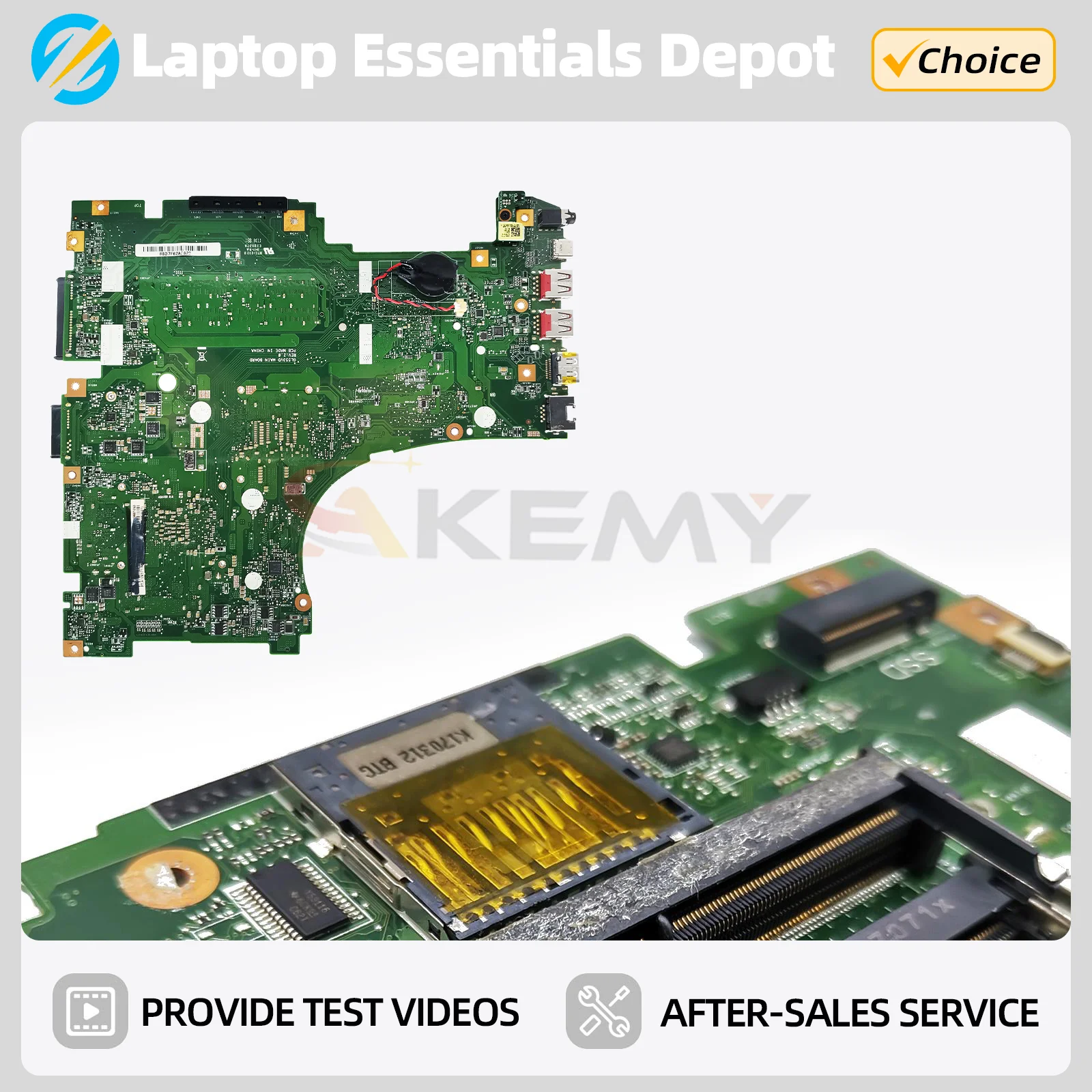 Placa Base para Portátil GL553VD para ASUS GL553VE FX53V ZX53V GL553V, Placa Principal I5-7300HQ I7-7700HQ GTX1050 GTX1050ti RGB-KB 100% Probada