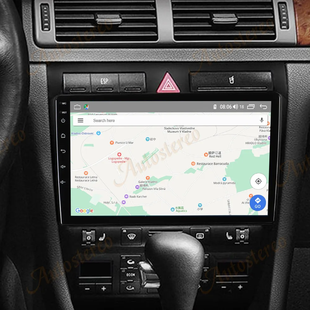 9 inch Android 13 Car GPS Navigation For Audi A6 C5 1997-2004 Auto Radio Stereo Multimedia Player HeadUnit 2 Din Carplay DSP