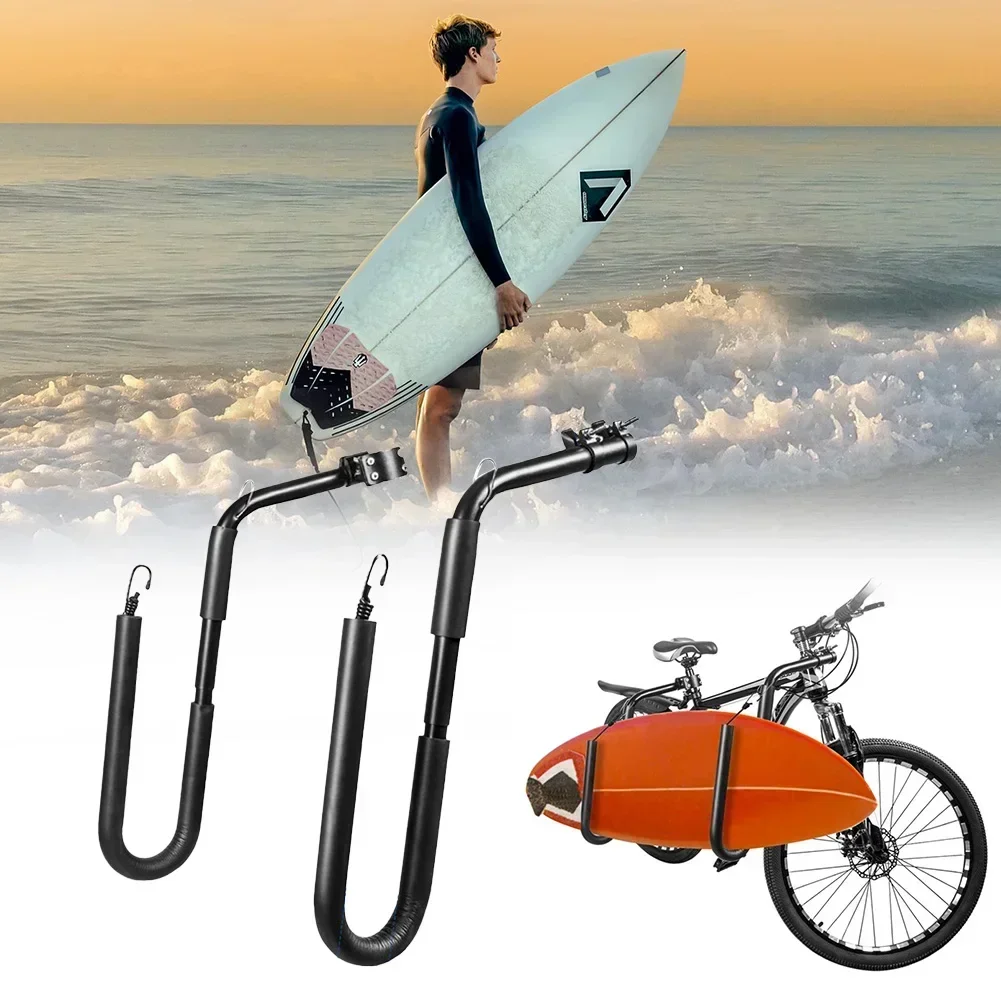 Practical Surfboard Rack Bike Bracket Bike Surfboard Rack 42.3 * 21.2 * 7.7cm Aluminum Alloy+Foam Surfboard Holder