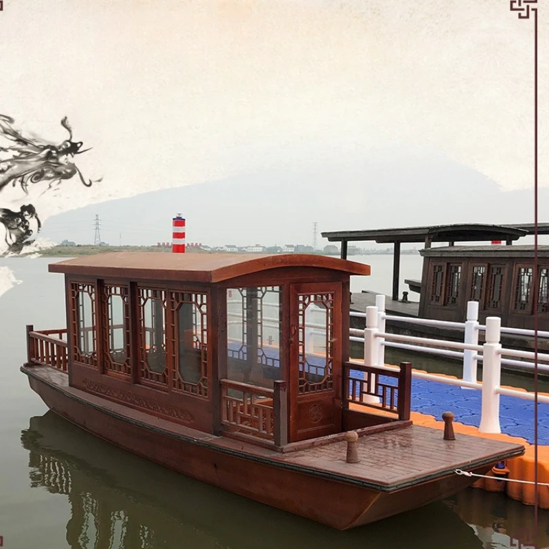 

Painting Boat Small Electric Travel Sightseeing Boat