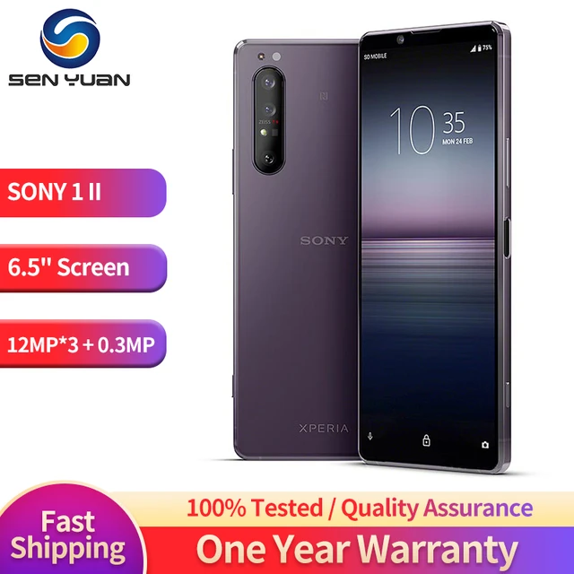 Original Sony Xperia 1 II 1ii 5G Mobile Phone 6.5'' 8GB+128GB/256GB  12MP*3+8MP Sony xperia 1II CellPhone Octa Core Phone - AliExpress