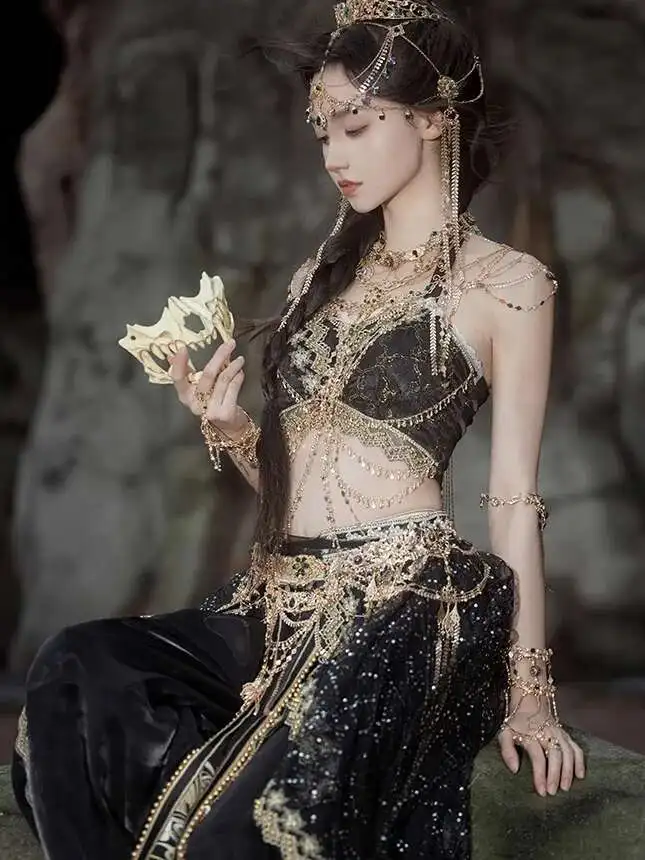 Chinese Style Dance Performance Costume Woman Exotic Charm Western Princess Attire Dress Classical Dance Clothes 2025 Hot Sale