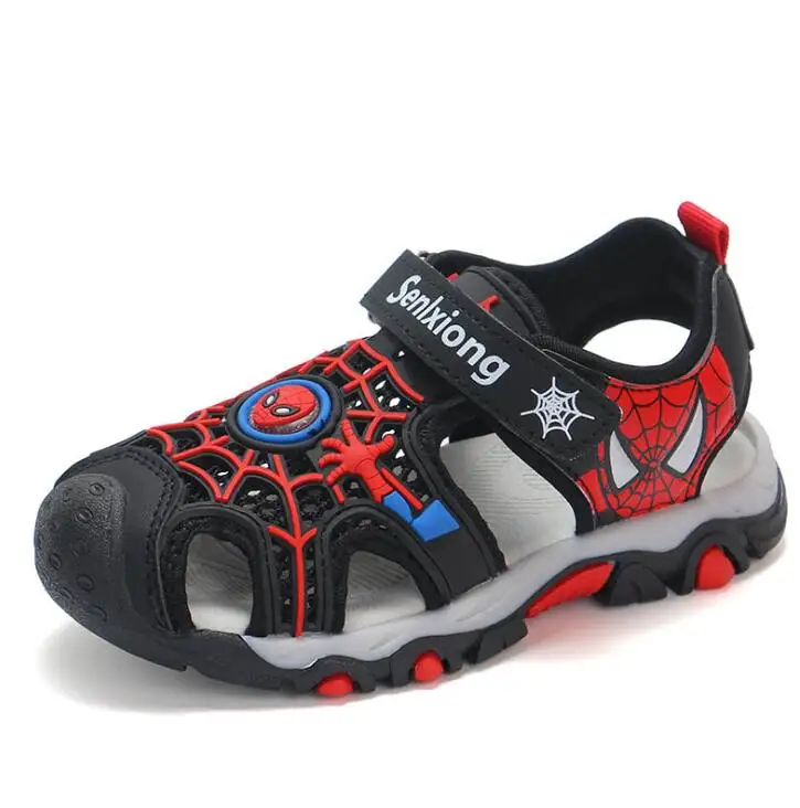 Baby Boys Sandals Shoes Summer Kids Beach Children Shoe Cartoon Spiderman Boys Sandal Baby Sandals Soft Toddler Kids Sandal