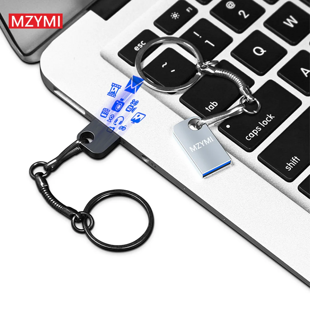 Pen Drive, Caneta de Alta Velocidade, Mini 1TB, Disco U, Metal, Tipo-C, 2TB, Memory Stick para Armazenamento de Dados