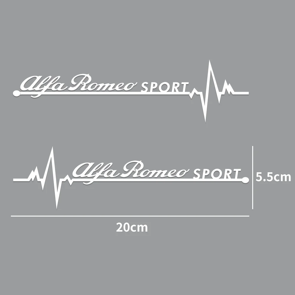 Car Sticker Vinyl Car Decals Auto DIY Decorates Car window EKG Stickers Side For Alfa Romeo Giulietta Giulia GT Mito Stelvio
