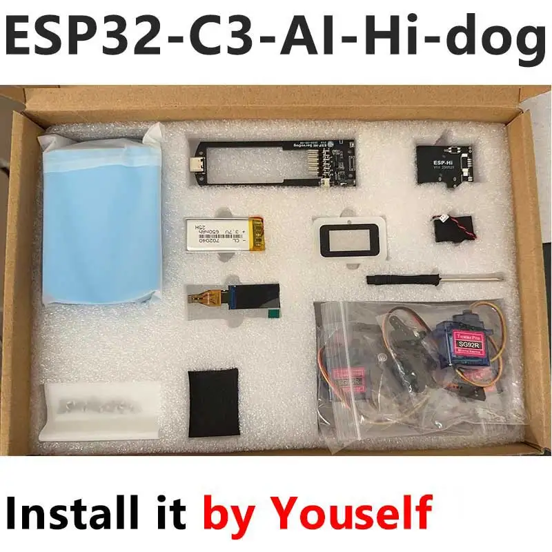 ESP32 AI Hi Mechanical Dog ESP32 C3 سيرفو AI لوحة تطوير الدردشة الصوتية Deepseek روبوت الكلب هدية حوار رفيق تعليمي