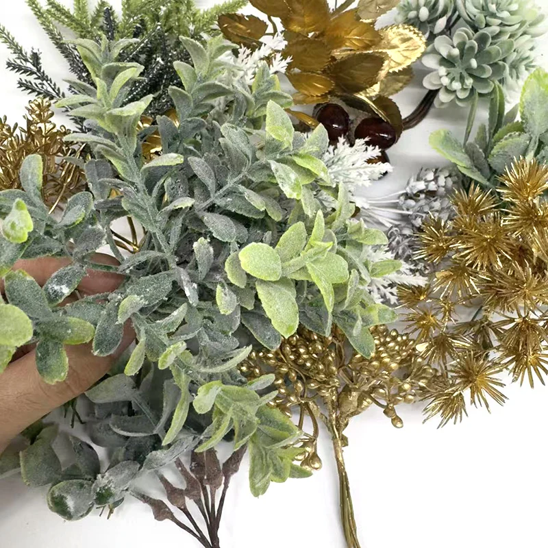 

1 Bundle(6pcs) Artificial Eucalyptus Leaves for DIY Bouquets Floral Arrangement Wedding Parth Ornament Home Decoration