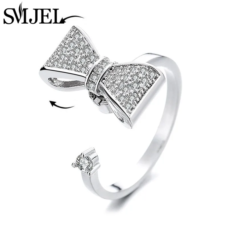Neue Sonnenblume Angst Ring Fidget Spinner Ringe für Frauen Nette Schmetterling Kolibri Charms Finger Ring Anti Stress Drehen Geschenke