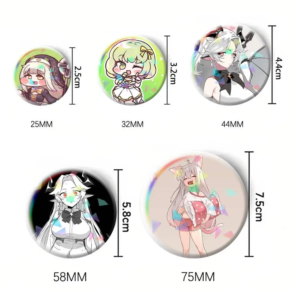 Trickcal Chibi Go G-Game  75mm 58mm 44mm 25mm Brooch Backpack Hat Pins Accessories Toys Badge