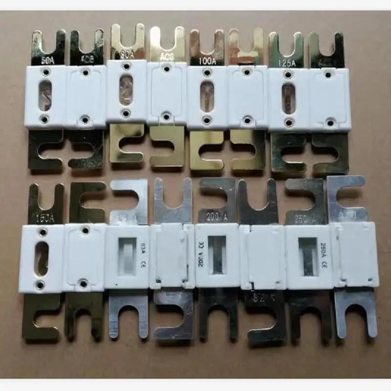 5 قطعة رافعة شوكية عربة جولف البليت ANL فيوزات الصمامات كريمية الترباس على الصمامات 50A 80A 100A 125A 150A 200A 250A 300A 350A 400A 425A 500A