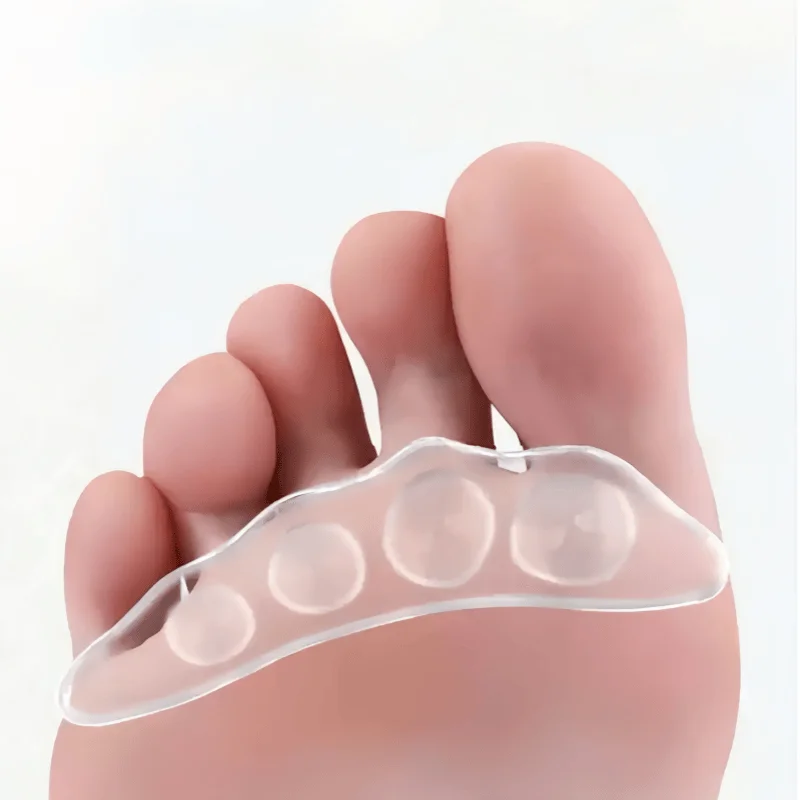 4 ชิ้นผู้หญิงรองเท้าแตะกันลื่น forefoot เบาะซิลิโคนคุณภาพสูงนุ่มผูกมัดแน่นเพื่อป้องกันการลื่นไถล