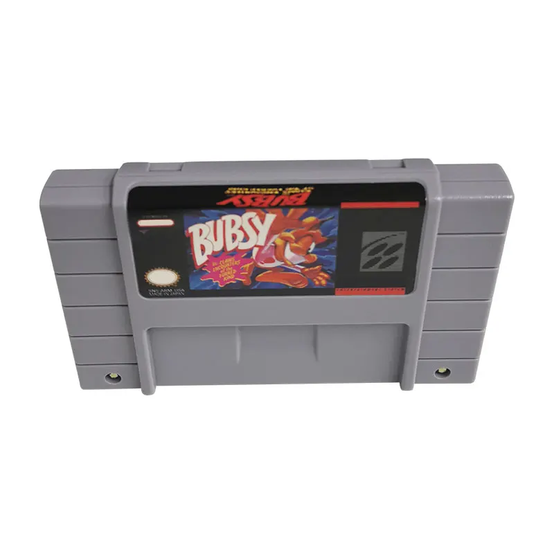 Bubsy in: Claws Locks of the Furred Kind-cartucho de videojuegos Retro de 16 bits Super NES SNES | Versión NTSC de EE. UU.