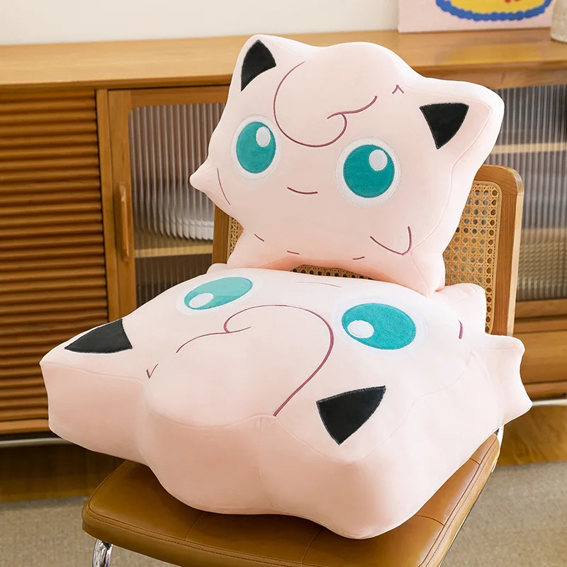 40/75cm Jigglypuff 베개 포켓몬 플러시 장난감 애니메이션 인형 만화 쿠션 대형 포켓몬 플러시 카와이 어린이를위한 박제 선물 크리스마스