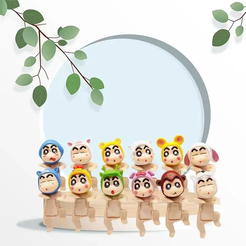 짱구는 못말려 애니메이션 블라인드 박스 귀여운 일본 장난감 세트 소녀용 발렌타인데이 미스터리 피규어 인형 선물