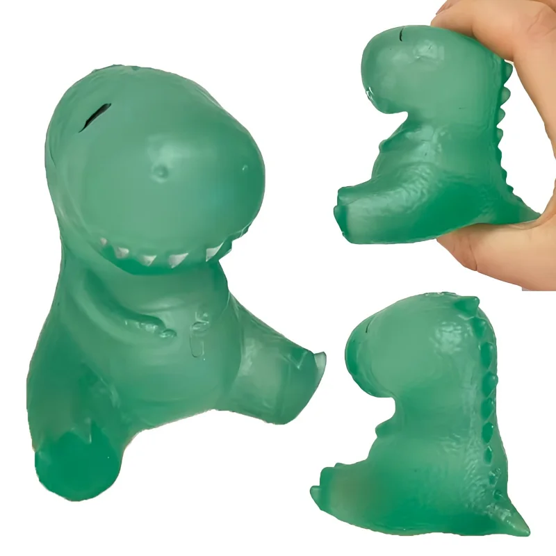 Niedliches grünes Dinosaurier-Squishy-Spielzeug, weiches, langsam zurückfederndes Anti-Stress-Fidget-Spielzeug, Stressabbau-Quetschspielzeug für Erwachsene, Dekompressionsgeschenk
