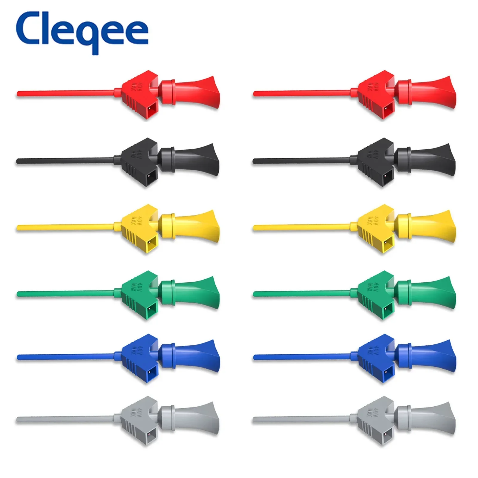 Cleqee-Mini SMD IC Test Clip, Jumper Test Probe, Analisador Lógico Grabber, Conecte Dupont Teste Chumbo Acessórios, 30V, 5A, P5003