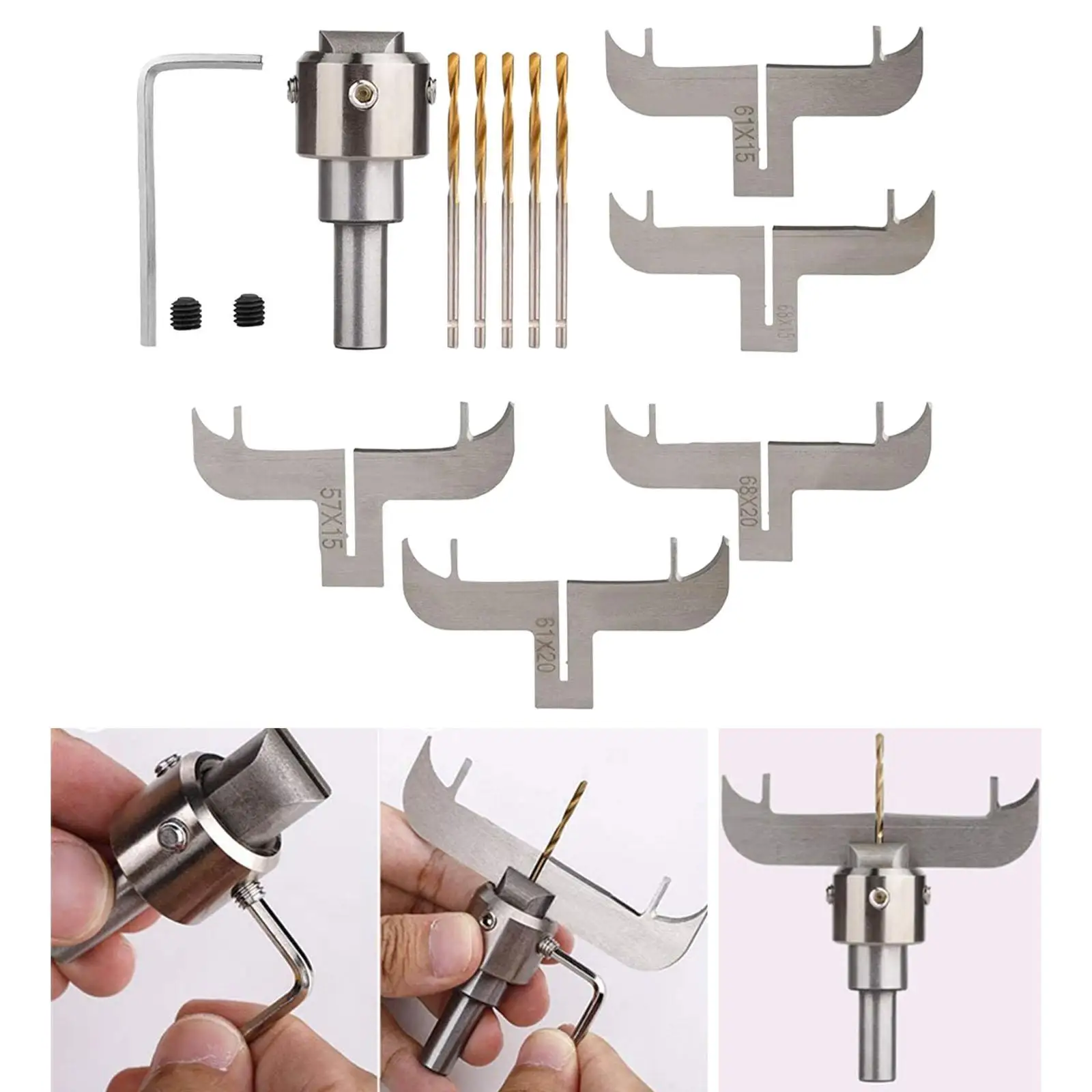 

14Pcs Drill Bit Milling Cutter Set Wooden Bracelet Maker Milling Cutter Set