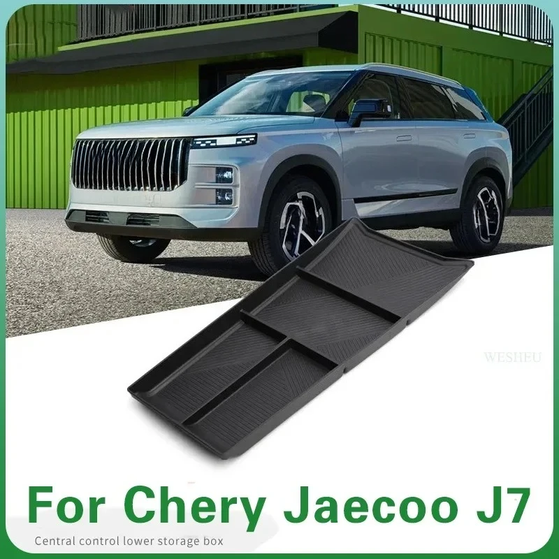 

Center Console Lower Organizer For Chery Jaecoo J7 2025 2024 Storage Box Car Interior Modification Supplies Storage Accessories