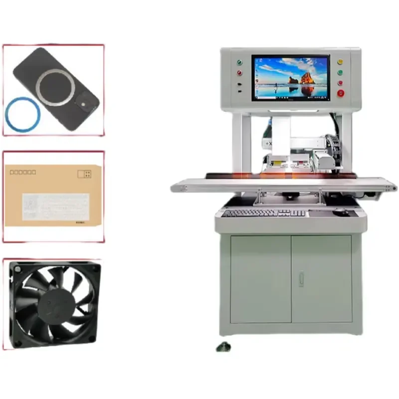 New Automatic High Accuracy CCD Vision Inspection Positioning Flat Labeling Machine for USB Flash Drive Electronic Component