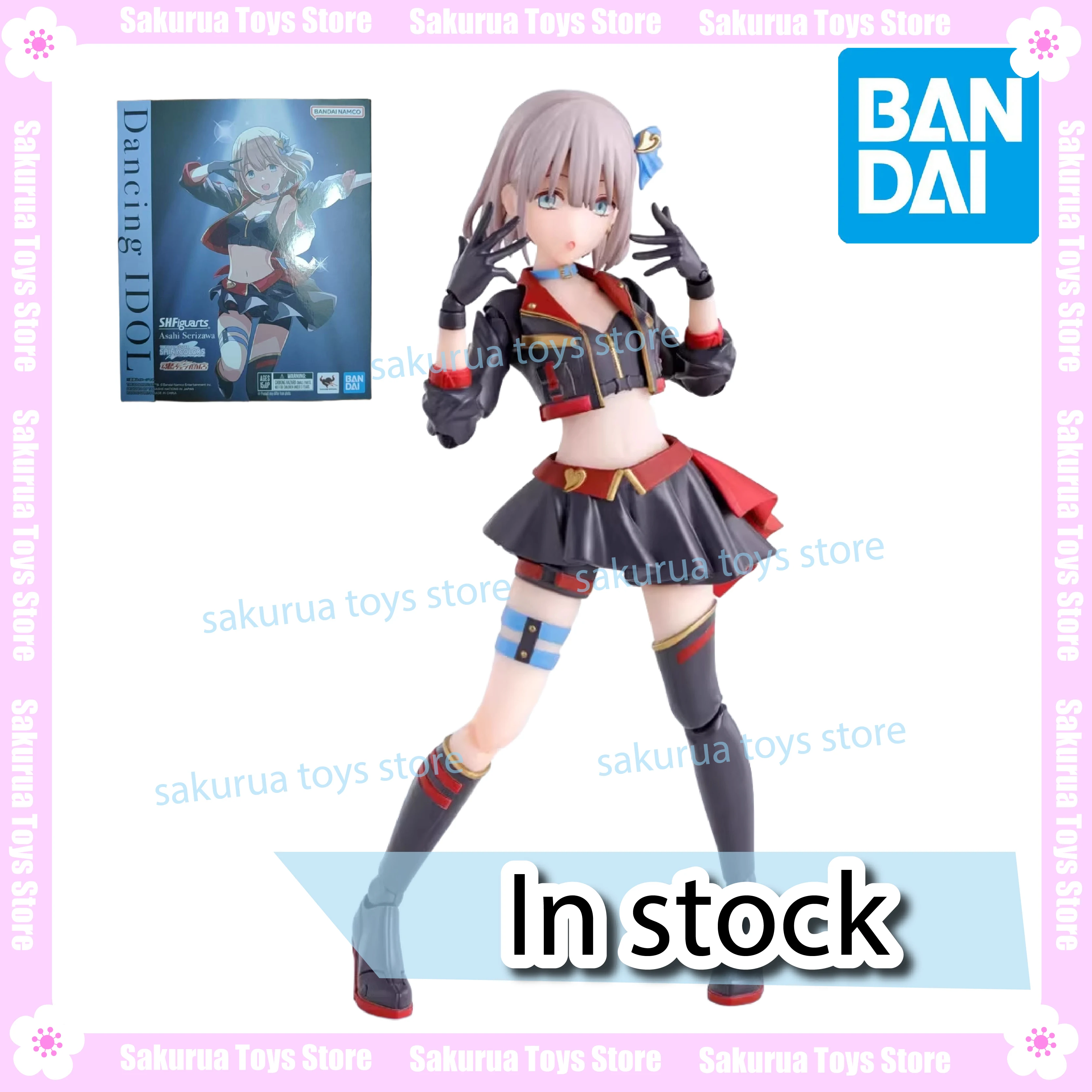 

In Stock Genuine Bandai SHF Idol Master Serizawa Asahi Ornament Figure Animation Peripheral Action Figure Collection Gift