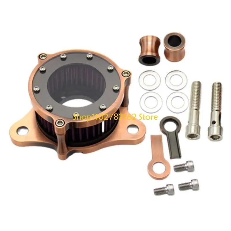 

547B Motorcycle Air System with Reusable Filter Retro Motorcycle Air Filtration System fit for XL883/1200