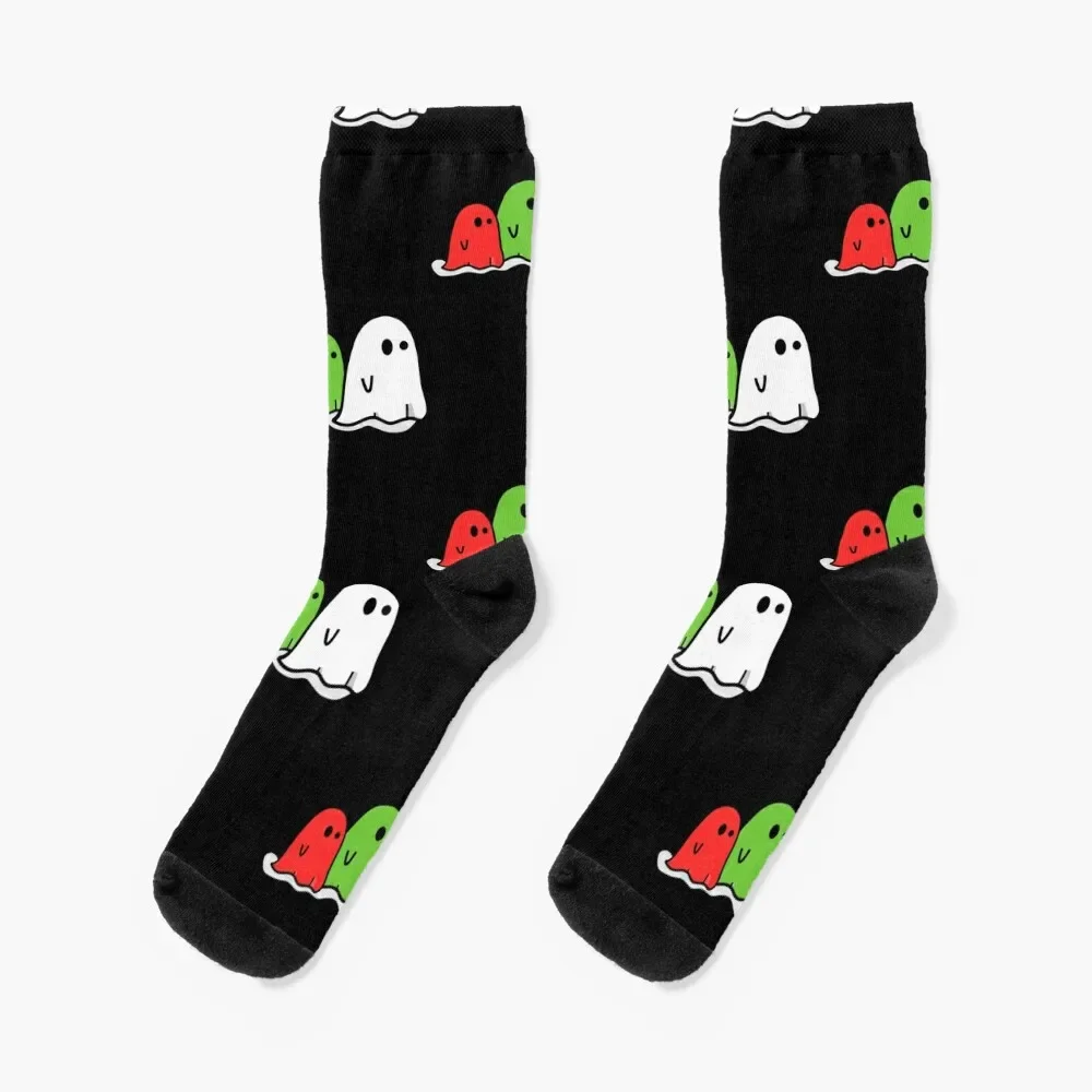 

spooky cute gosts Socks crazy new year hiphop Climbing Boy Socks Women's