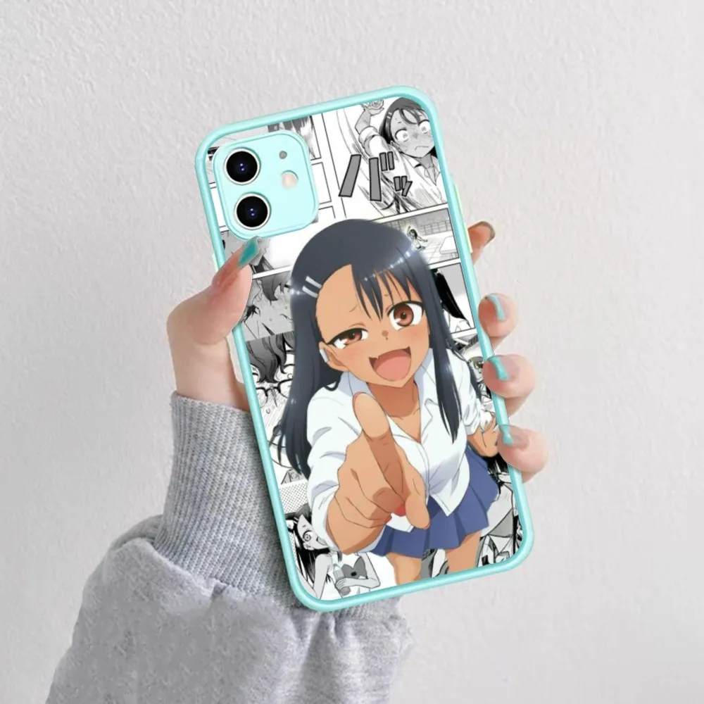 Anime Nagatoro San Phone Case For IPhone 14 X XR XS 7 8 Plus 11 12 13 Pro MAX 13mini Matte Shockproof Case