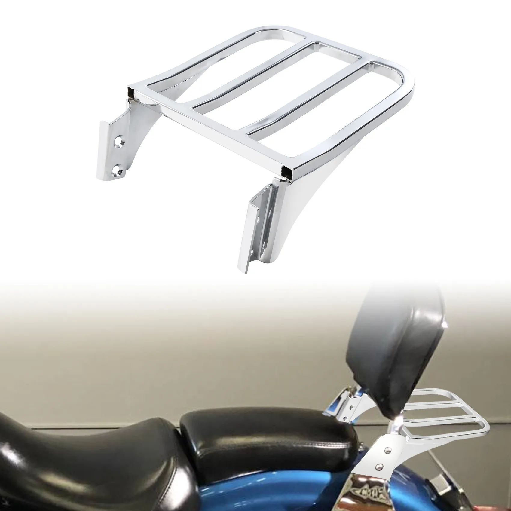 

Мотоцикл Sissy Bar спинка задний багажник для Harley Heritage Softail Dyna Fatboy Super Glide Custom