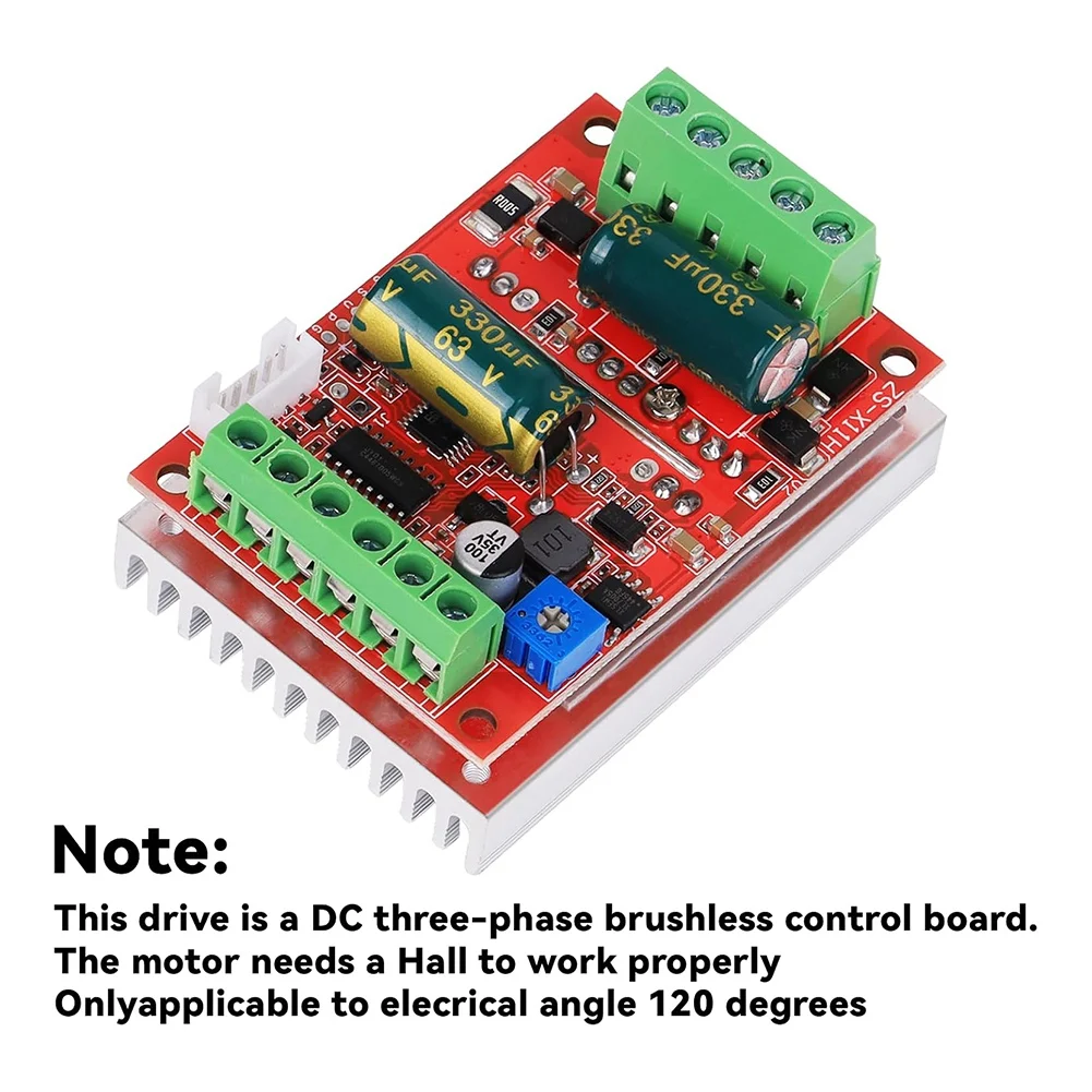 B92B-DC9-60V 400W PWM ตัวควบคุมความเร็วมอเตอร์แบบไร้แปรงถ่าน (2 ชิ้น) บอร์ดควบคุมมอเตอร์พร้อมฟังก์ชันเดินหน้า/ถอยหลัง/หยุด/เบรก