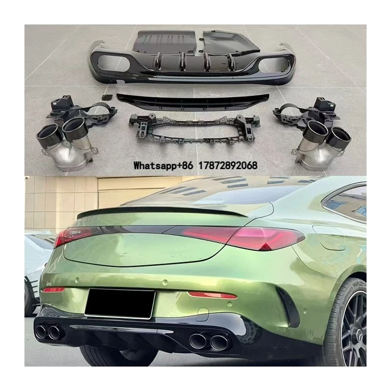 

For CLE W236 Automotive Diffuser Upgrade Version CLE53 Diffuser with Exhaust Pipe