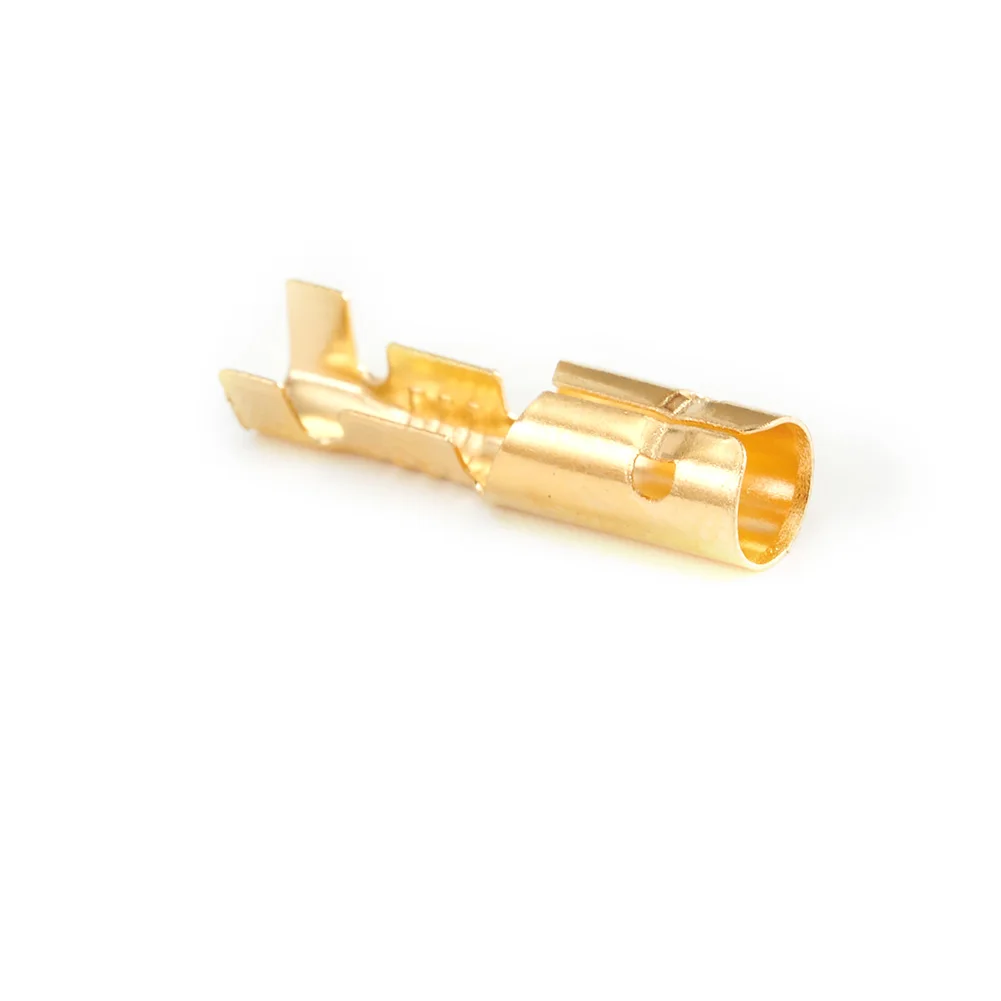 3.9-4.0mm Male Female Brass Terminals With PVC Insulating Covers For Garage Workshop Auto Electrician And Marine Wiring Tasks