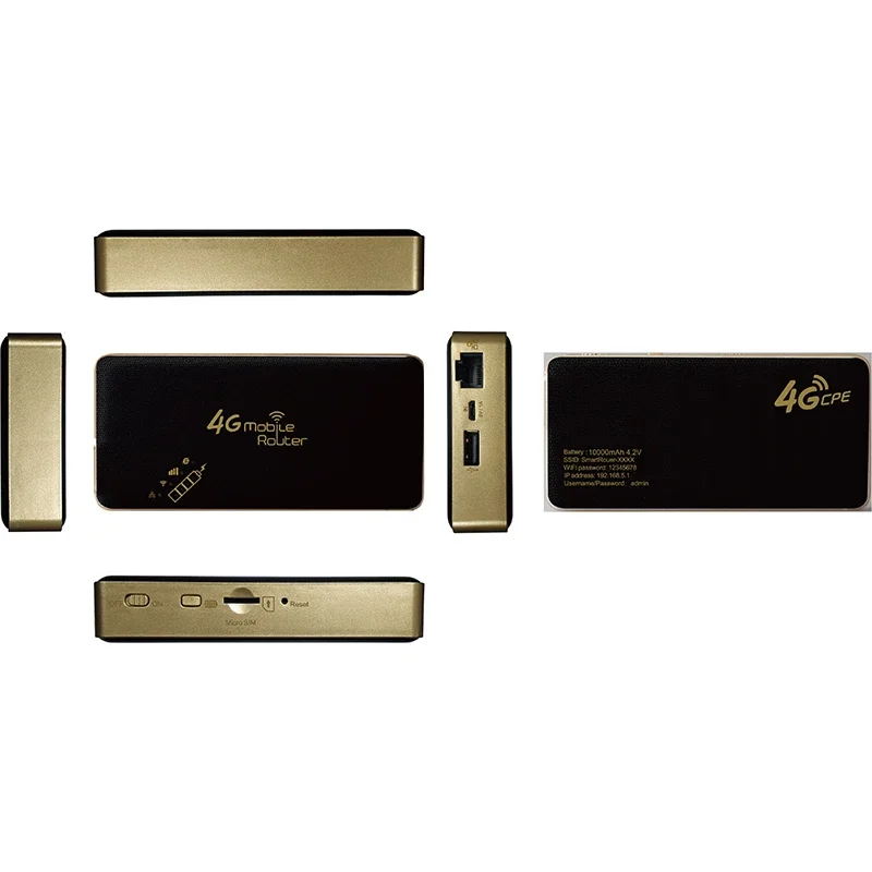 Entsperrter WLAN-Router mit SIM-Karte, Taschenrouter, 4 g LTE-WLAN, SIM-Karte, MIFI, mobiler integrierter Akku, tragbares Taschen-WLAN