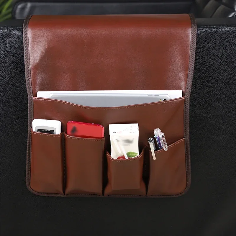 

5 Pockets Space Saving Chair PU Leather Storage Bag Sofa Armrest Side Hanging Couch Home Magazine Remote Control phone Organizer