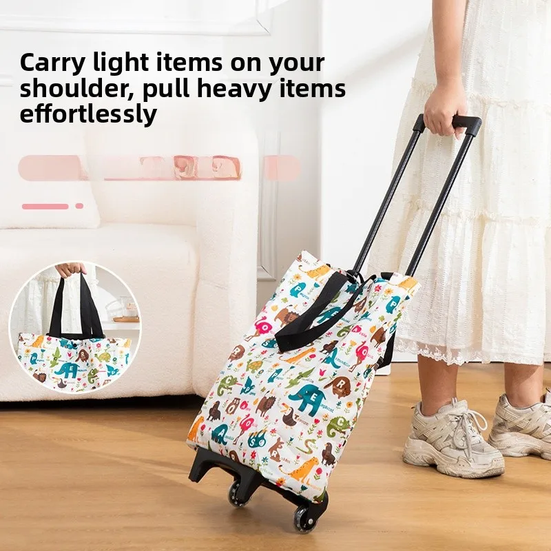 hand-pulling-shopping-cart-vegetable-buying-small-car-stacking-hand-pulling-cart-portable-storage-organizer-family-use