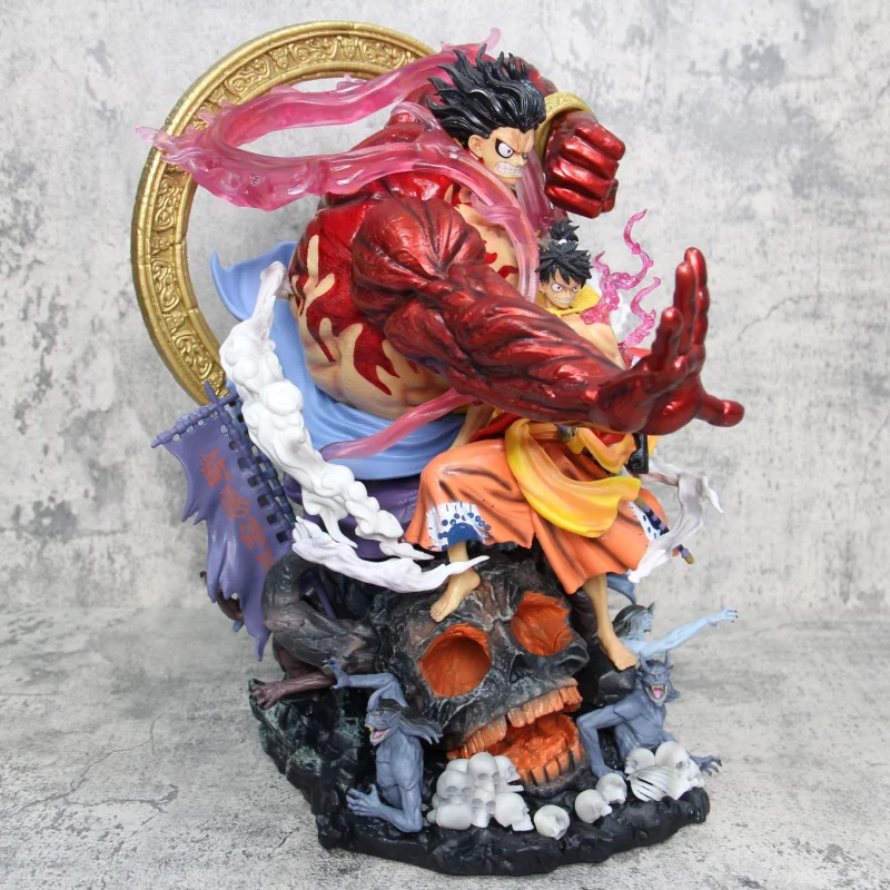 43 سنتيمتر قطعة واحدة قرد D أكالا الملك لوفي والعتاد الرابع تمثال بولي كلوريد الفينيل تمثال 1/6 أنيمي نموذج الشكل جمع لعبة هدية عيد ميلاد #3