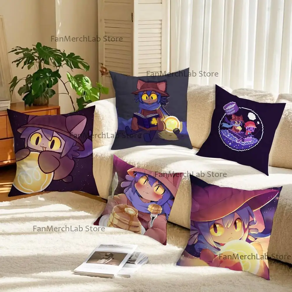

Anime N-Niko O-OneshotS Printed Pillow Cover Cushion Case Simple Sofa Pillow Case No Pillow Core