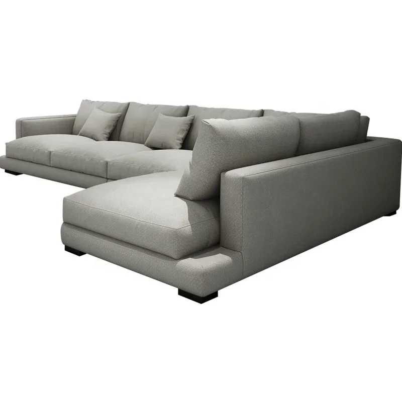 Modern Luxury Deep White Sectional 7 Seater Large Corner Sofa Set Furniture